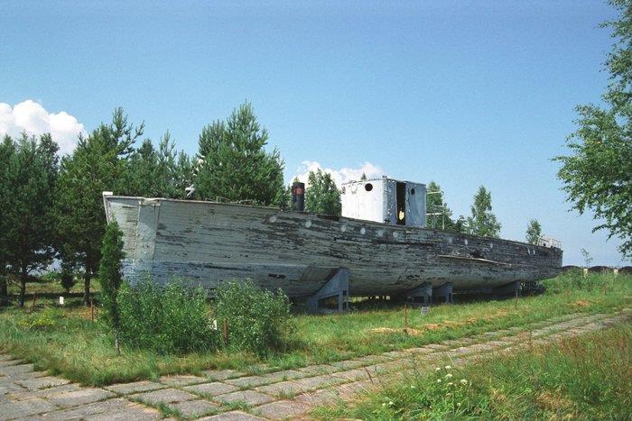 Музей "Дорога жизни" в поселке Ладожское Озеро. Сторожевой катер