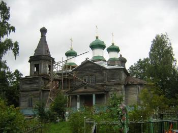 Лужский район. Церковь Спаса Нерукотворного Образа в деревне Сяберо