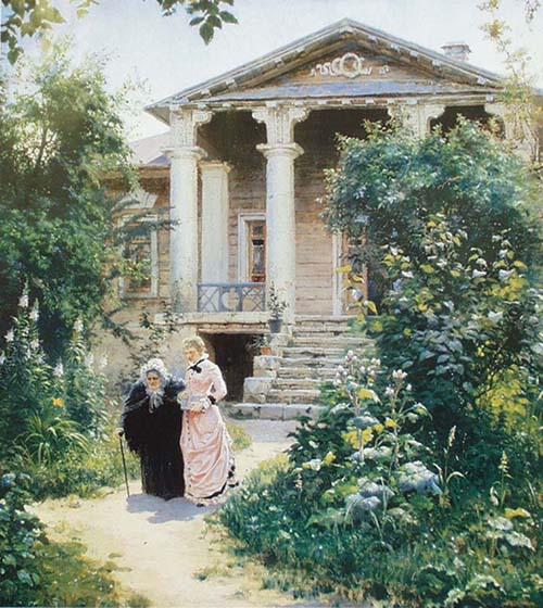 "Бабушкин сад". В.Д.Поленов. 1878