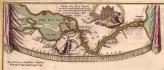 Карта реки Невы. Фрагмент плана Санкт-Петербурга. Издание И.Хоманна. 1720