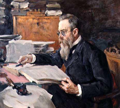 Н.А. Римский-Корсаков. Портрет работы В.А.Серова. 1898