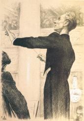 Е.А.Мравинский. Литография Г.С.Верейского. 1947