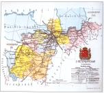 Карта Санкт-Петербургской губернии. 1913