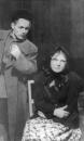Репетиция пьесы К.А.Тренева «Любовь Яровая» в Оредежском поселковом клубе. Фото 1948
