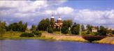 Село Рождествено со стороны реки Оредеж