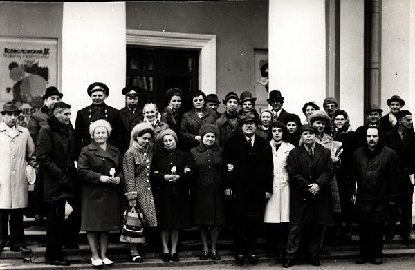 Коллектив газеты "Невская заря". Фото 1960-х