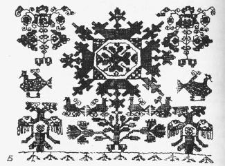 Вышивка на вепсском полотенце 3